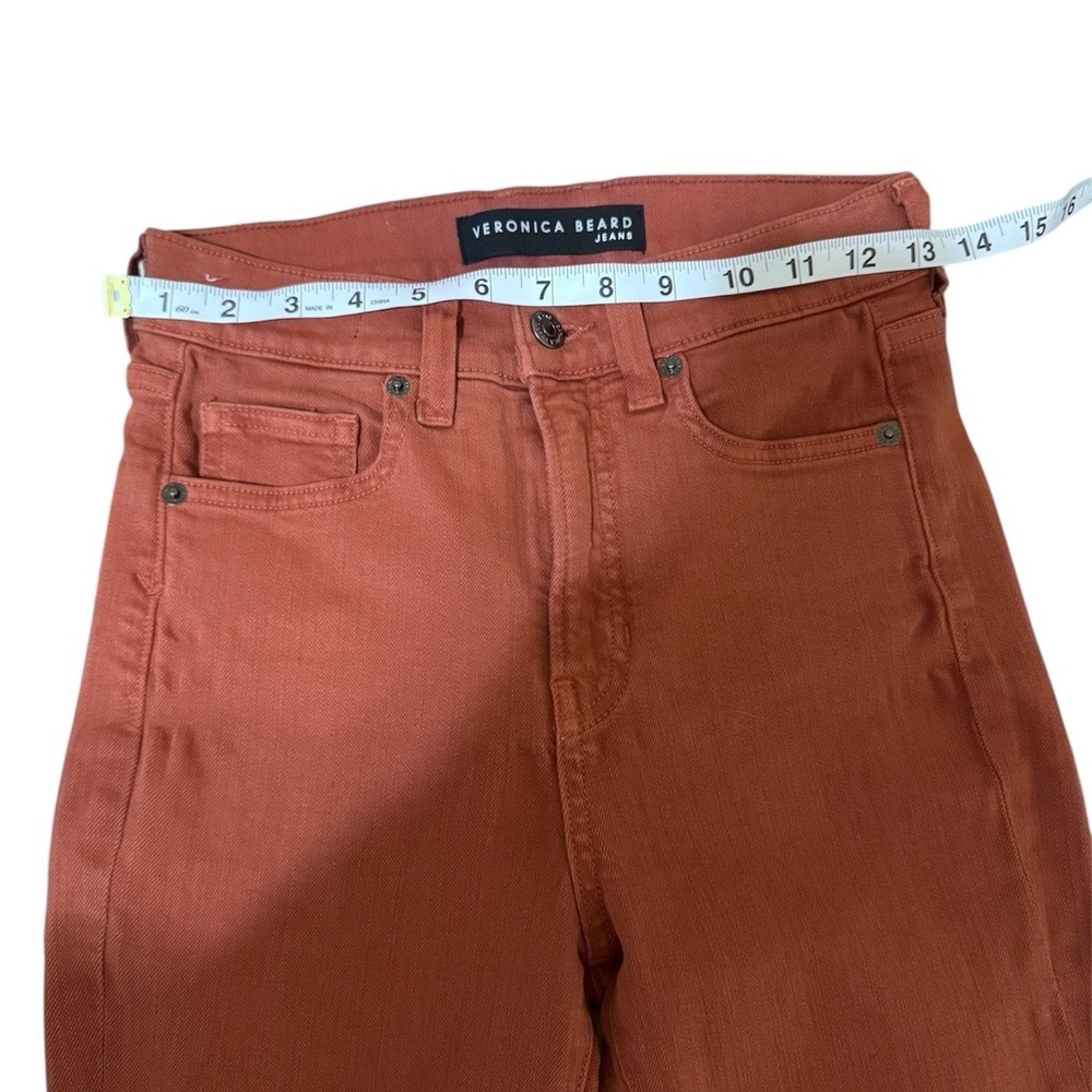 Veronica Beard Jeans in Burgundy - Picture 5 of 10